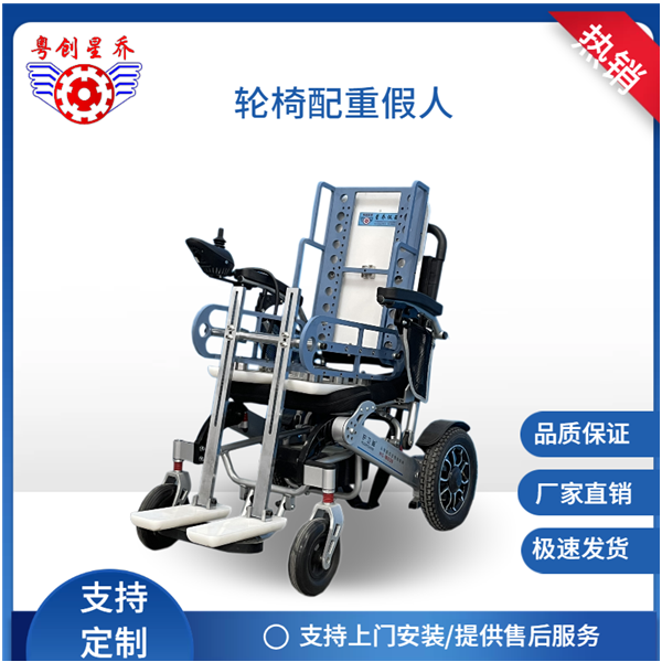 Wheelchair vehicle counterweight dummy